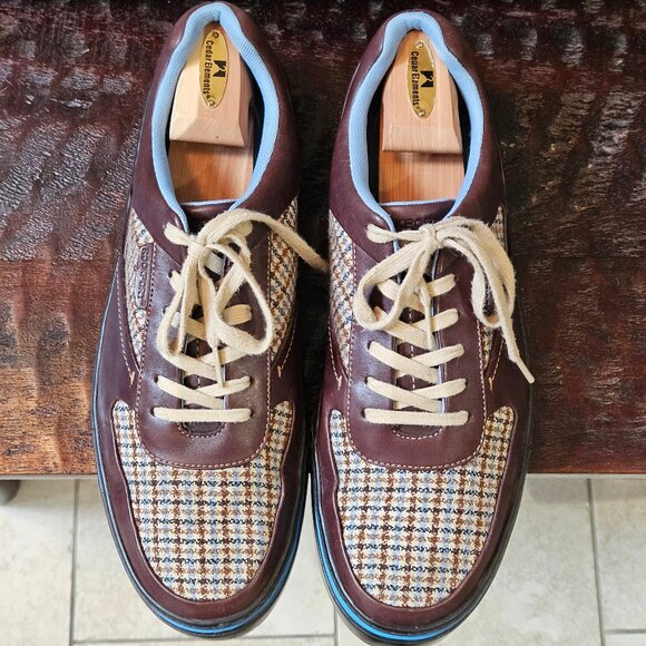 Rockport Men's Leather/Tweed Casual Shoes, Brown, Sz 13 - Picture 2 of 16